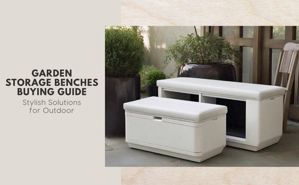 garden storage bench